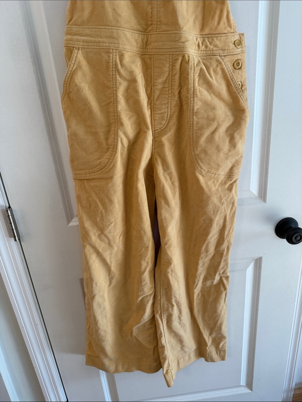 Patagonia Corduroy Overalls Size 8 Organic Cotton Blend Wide Leg Dungarees - Picture 3 of 5